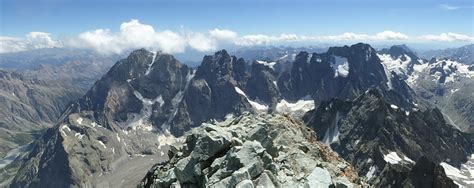 Das Wilde Dreigestirn Der Dauphine Mont Pelvoux Pic