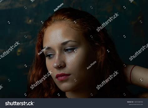 Sexy Young Redhead Woman Lingerie Big库存照片1201038703 Shutterstock