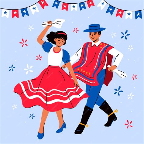 Premium Vector | Flat illustration for chilean fiestas patrias celebrations