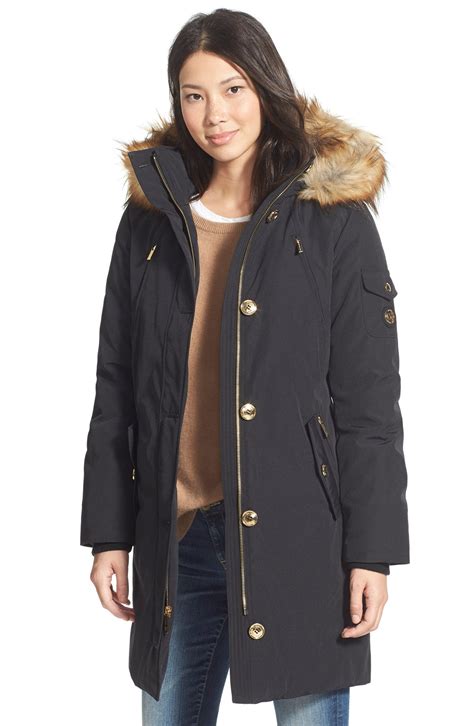 Michael Michael Kors Expedition Faux Fur Trim Down And Feather Fill Parka Nordstrom