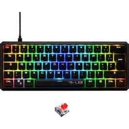Clavier Gamer The G Lab KEYZ THALLIUM TKL Mécanique Switch Rouge Hot Swappable RGB