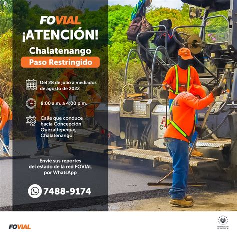 Fovial On Twitter Atenci N M S Proyectos Viales Que Mejoren Las