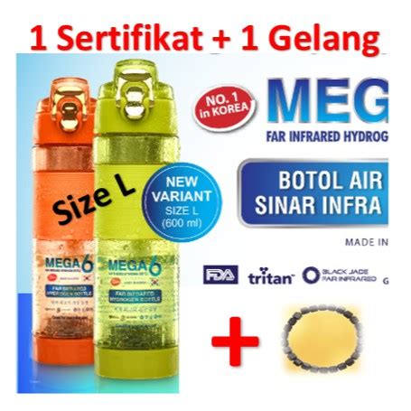 Jual Alat Kesehatan Botol Mega Far Infrared Hydrogen Water Free