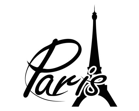 Paris France Logo Vector Vector Art At Vecteezy