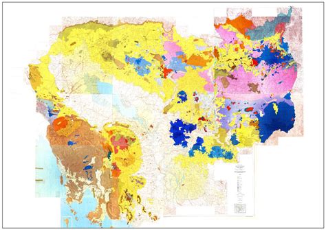 Geological Map of Cambodia (BRGM 1973) :: Behance