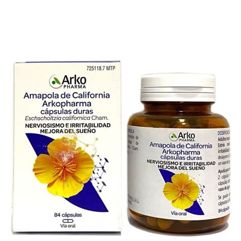 Arkopharma Amapola de California 84 Cápsulas Farmasoler