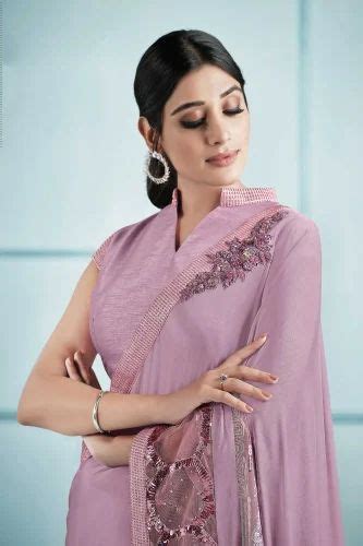 Girlish Saree For Farewell Modern Lycra Saree For Women And Girls