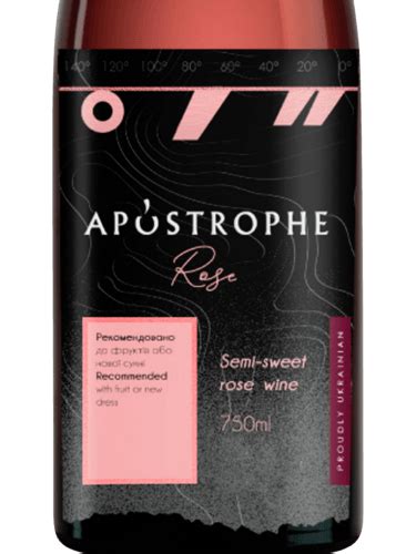 Parallel Wine Group Apostrophe Rose Semi Sweet Vivino Us