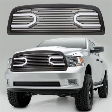 For 09 12 Dodge Ram 1500 Front Big Horn Black Packaged Grill Shell Led Light For Sale Online Ebay