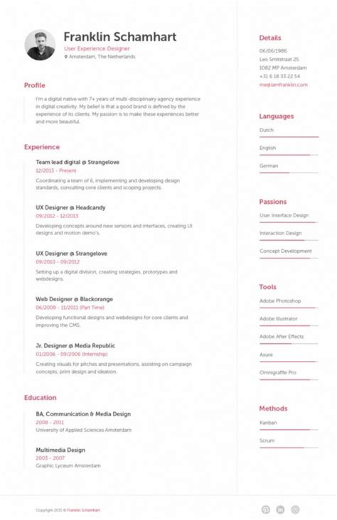 7 resume design principles that will get you hired - 99designs