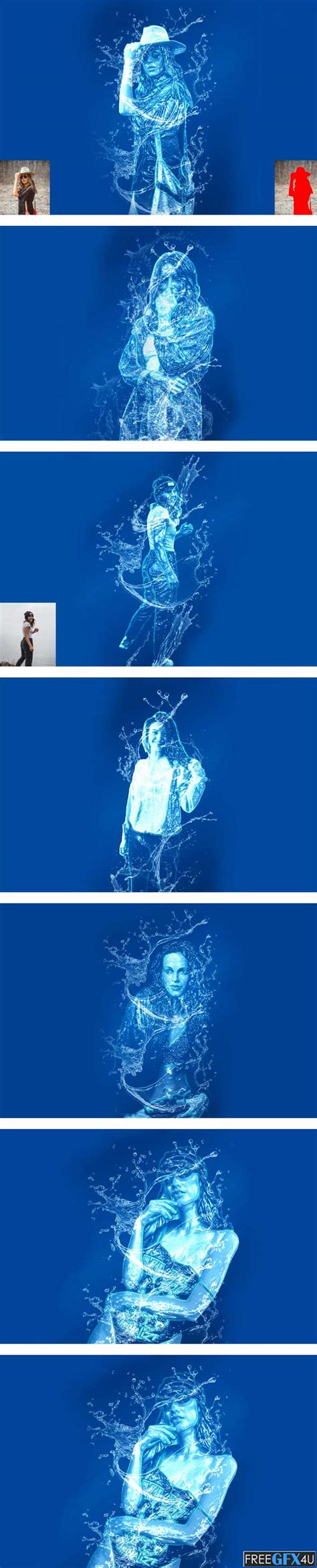 Creativemarket Water Effect Photoshop Action Freegfx U