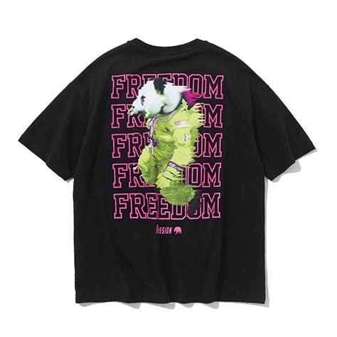 Freedom T Shirt Womens Streetwear Oversized Graphic Tee Shirt Print