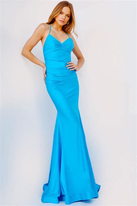 French Novelty JVN By Jovani JVN22880 Ruched Prom Dress