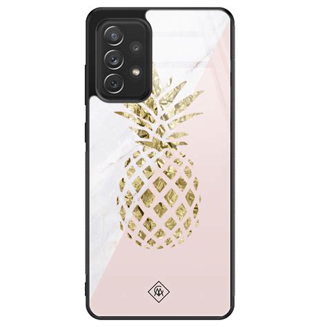 Samsung Galaxy A52 Glazen Hardcase Ananas Casimoda Nl