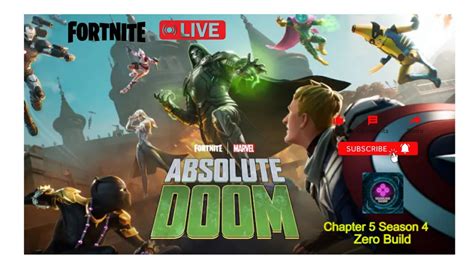 🔴 Fortnite Live Absolute Doom Chapter 5 Season 4 Zero Build