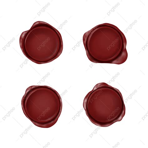 Red Seal Clipart Hd Png Red Stereo Paint Seal Red Stereoscopic