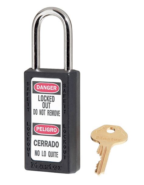 MASTER LOCK Lockout Padlock - 4FG06|411BLK - Grainger