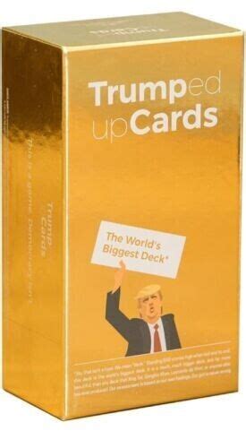 Donald J Trump Trumped Up Cards The Worlds Biggest Deck Satire Card