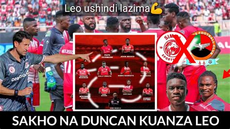 Live Uchambuzi Wa Kikosi Cha Simba Leo Dhidi Ya Red Arrowkwa Kikosi