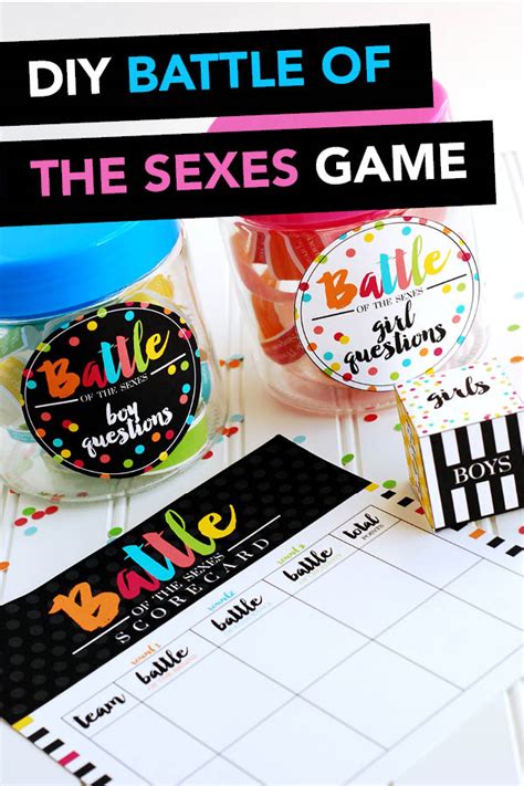 60 Battle Of The Sexes Questions Printable Game The Dating Divas