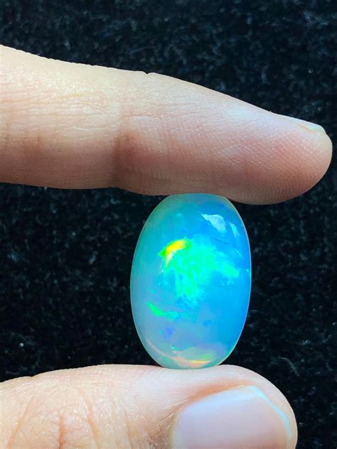 Natural Carats Ethiopian Welo Blue Opal Gemstone Big Aaa Etsy