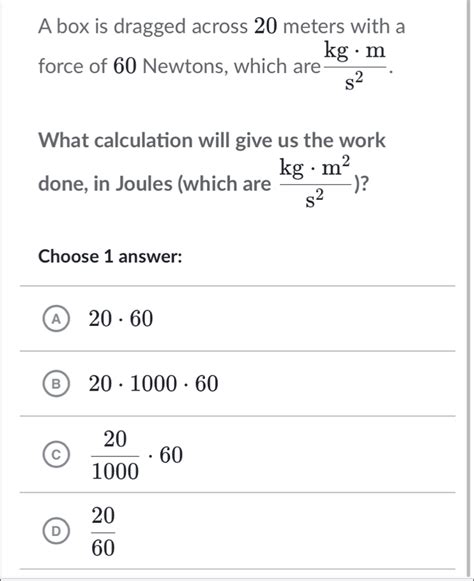 Solved A Box Is Dragged Across Meters With A Force Of Newtons