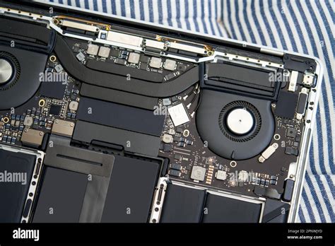 The Internal Structural Electronic Components Of A Disassembled High