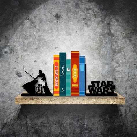 Aparador Porta Livros Star Wars Darth Vader Yoda Produtos Criativos