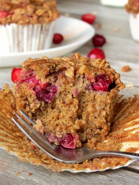 Cranberry Pumpkin Oatmeal Muffins Yummy Addiction