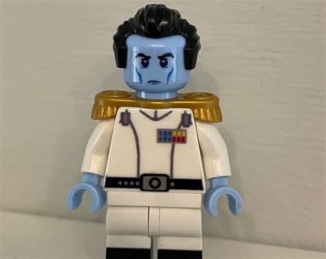 Lego Custom Star Wars Grand Admiral Thrawn Minifigure Rebels Etsy