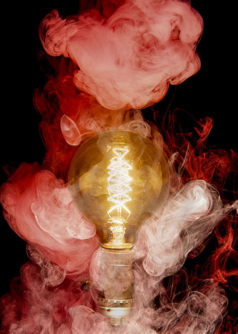 Light Bulb Glow Smoke Darkness Hd Phone Wallpaper Peakpx