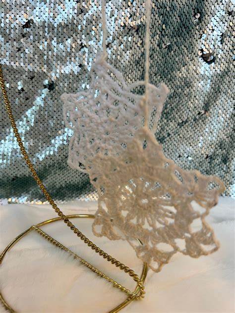 Vintage Crochet Angel Tree Toppers With Star Snowflake Etsy