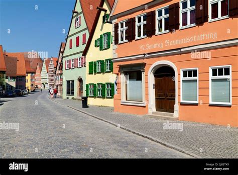 Germany Bavaria Romantic Road Historische Altstadt Dinkelsbuhl Old