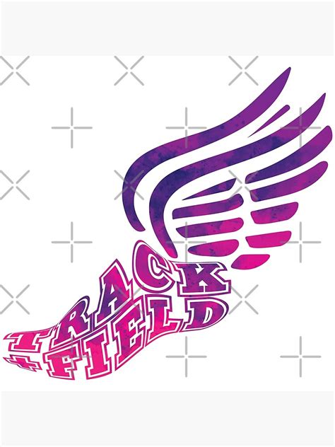 "Track and Field Logo" Poster for Sale by BeaSchoney | Redbubble