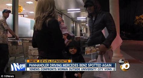 Mercedes Benz Beggar In San Diego Confronted After Panhandling Again