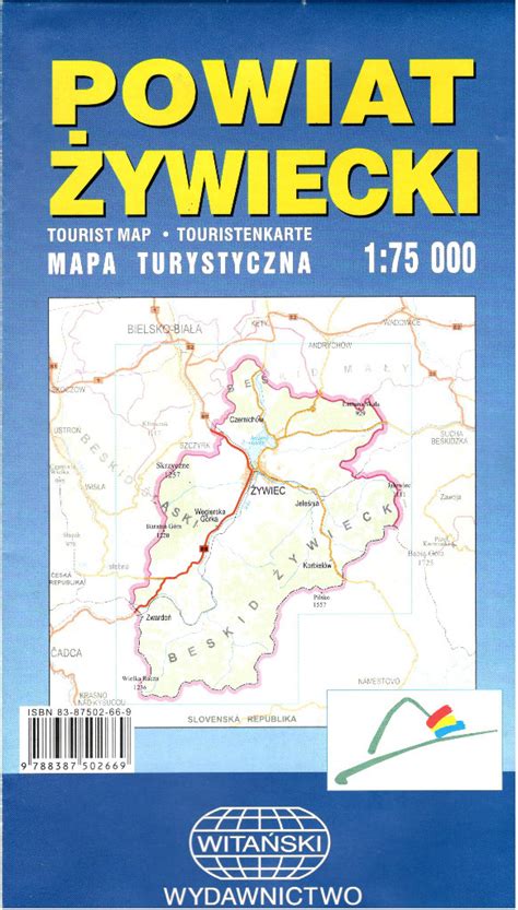 ŻYWIECCZYZNA Powiat Żywiecki mapa turystyczna Gliwice Licytacja na