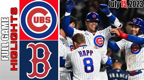 Chicago Cubs Vs Boston Red Sox Full Game Highlights Mlb Today July