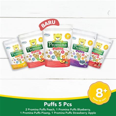 Jual Promina Puffs Mix Variant 15 G X 5 Pcs Shopee Indonesia