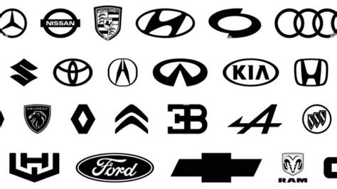 Les Logos Noirs de Voiture : Elégance et Sophistication