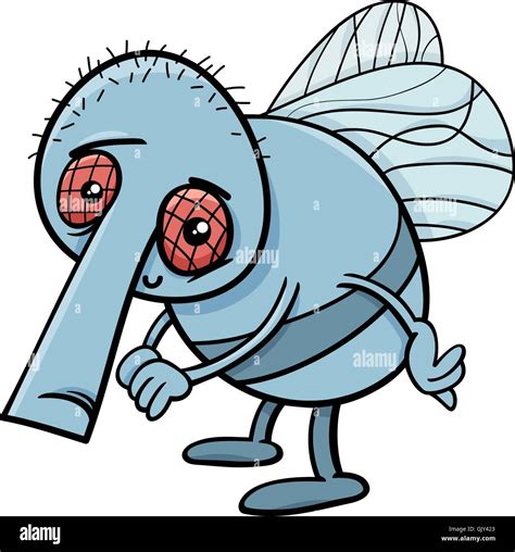 funny fly cartoon illustration Stock Vector Image & Art - Alamy