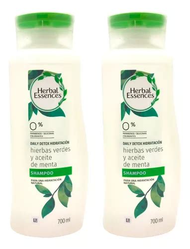 Pack 2 Pz Herbal Essences Daily Detox Hidratación 700ml Mercadolibre