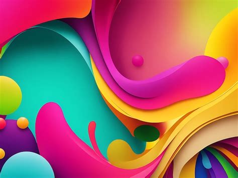 Premium AI Image | Colorful background abstract and babuls for website