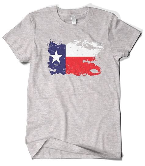 S Distressed Faded Texas Lone Star Flag T Shirt Stellanovelty