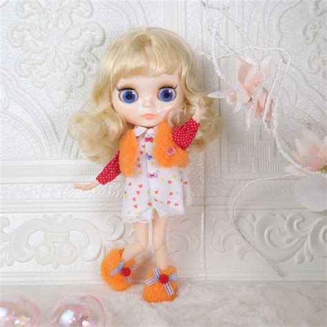 Nude Blythe Doll From Factory Jointed Body Jbg Face White Skin Black Hair Ebay