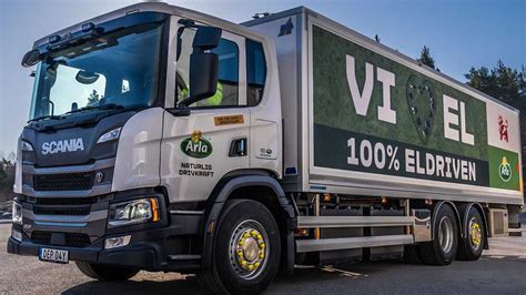 Arla Un Camion Elettrico Scania Per Le Consegne A Stoccolma