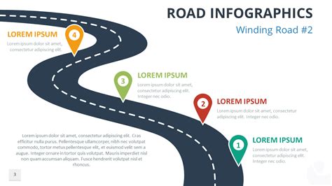 Road Infographics For Powerpoint