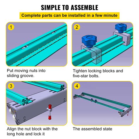 Vevor Router Sled Slab Jig W Locking Function Portable For Wood