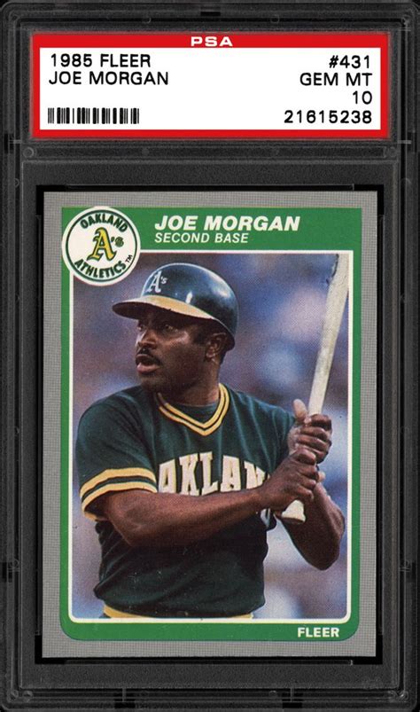 1985 Fleer Joe Morgan Psa Cardfacts®