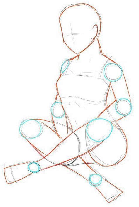 Sitting Legs Crossed Drawing Reference Körper Zeichnen Einfach In