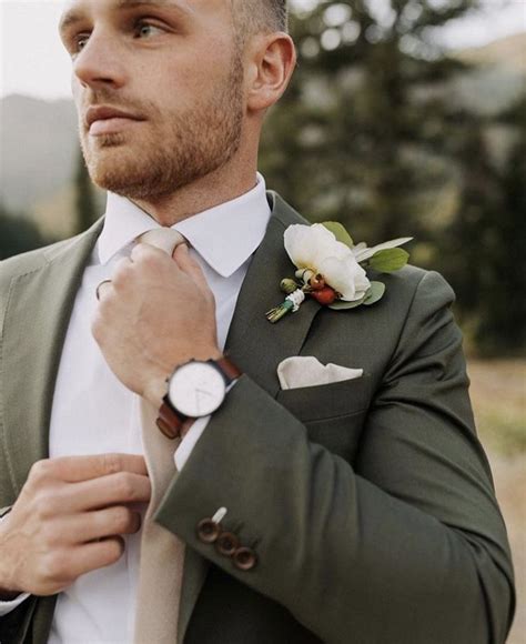 Green Wedding Suit for Groomsmen